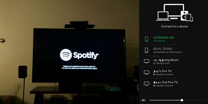 اتصال اسپاتیفای به تلویزیون از طریق Spotify Connect